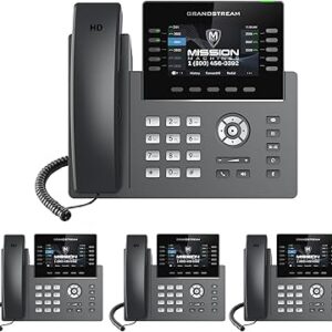 Business Phone System 'Mission Machines' G400C: Includes Grandstream GRP2615 Phones + 'Mission Machines' Cloud Server + Free 3-Months of 'Mission Machines' Cloud Phone Service (4 Phone Bundle)