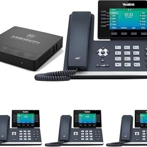 Business Phone System 'Mission Machines' G400: Includes Grandstream 2615 Phones + 'Mission Machines' Server + Free 3 Months of 'Mission Machines' Phone Service (4 Phone Bundle)